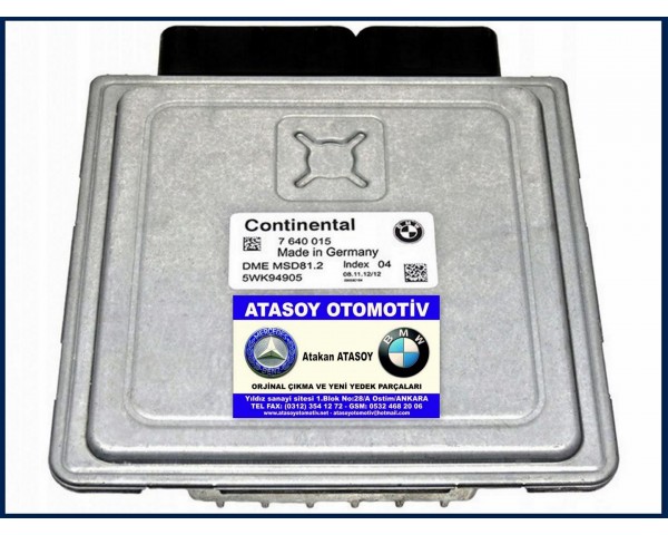 BMW E93 316İ MSD81.2 7640015 7621178 , 7599881 7595179 7593666 7507227 7579142 7585303 MSD80.2 7583225 7580279 7575665 7573758 5WK94905 5WK94901 5WK93729 5WK93727 5WK93725 5WK93709 5WK93643 5WK93637 5WK93629 N43
